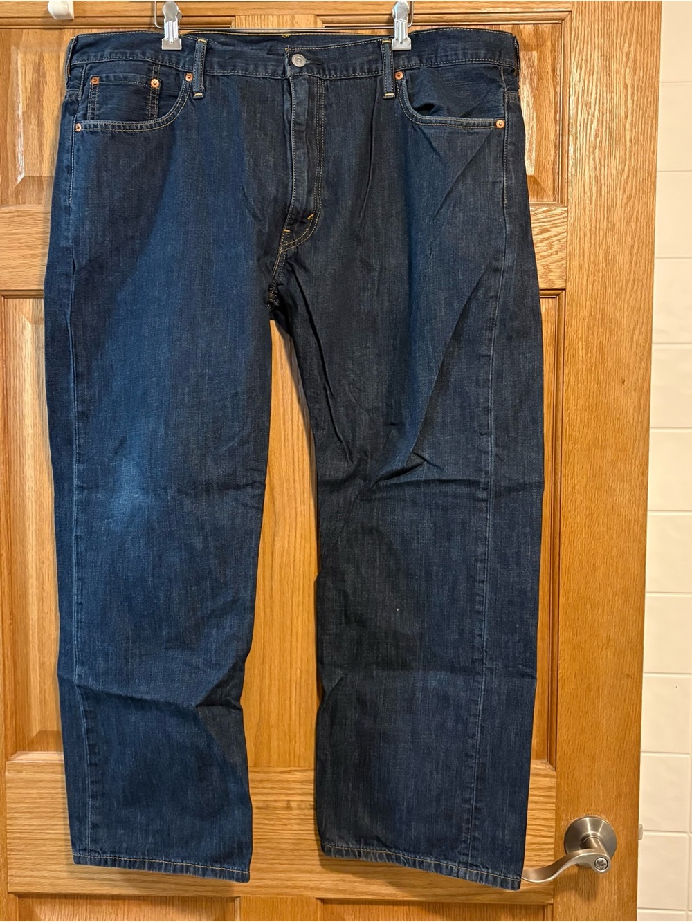 Levis 569 Jeans Men’s 42x32 Loose Straight Fit Dark Wash Blue Relaxed Flex Denim